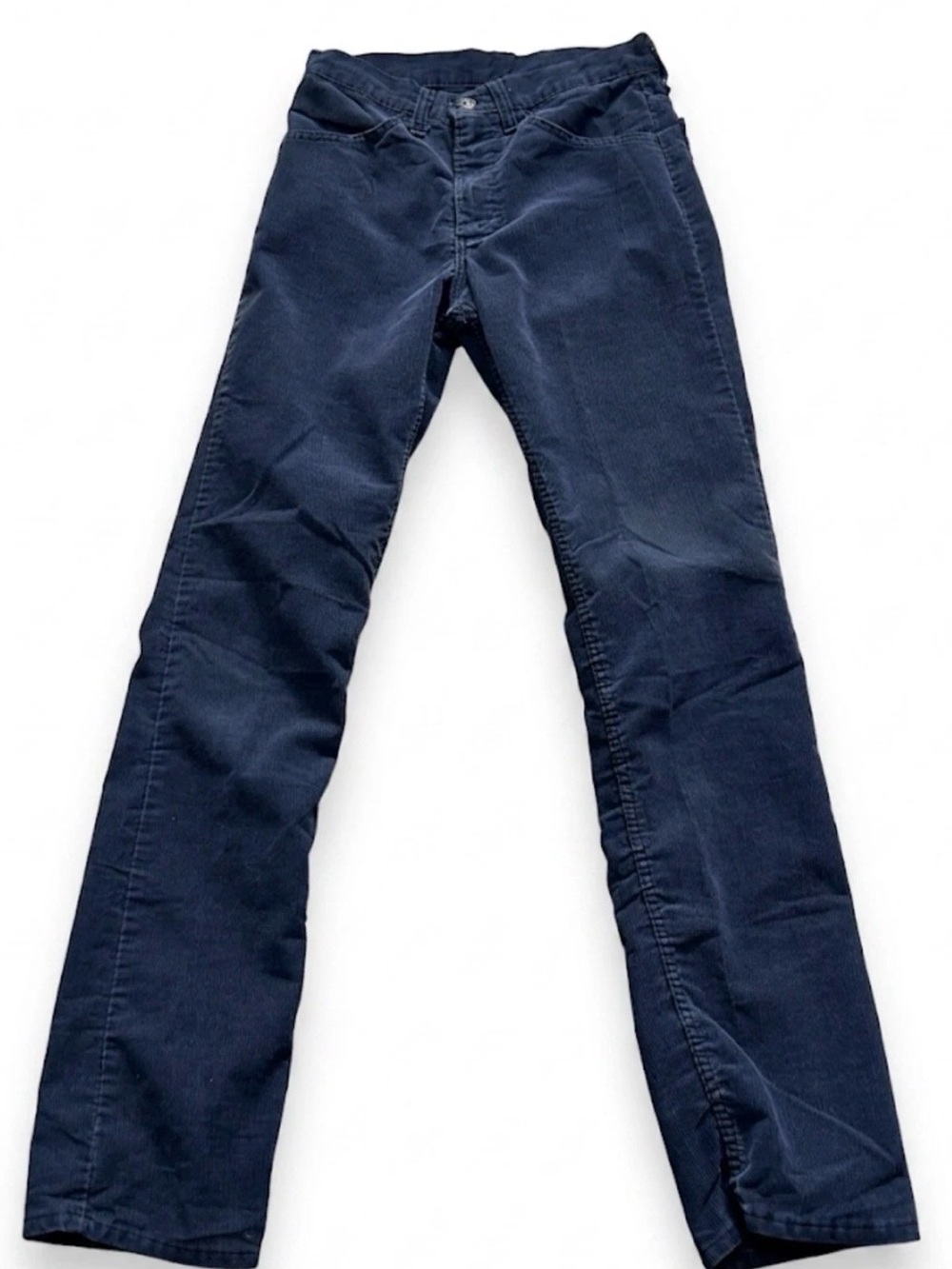 Vintage 1985 Levis 519 Navy Blue Corduroy Pants 28x33 Made in USA White Tab 80s